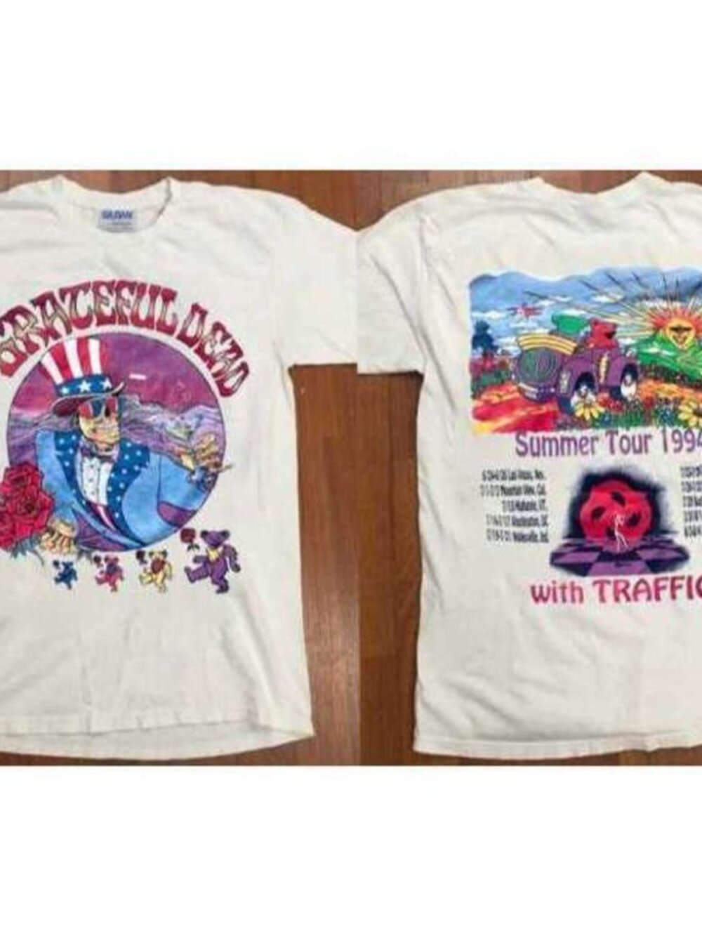 NWOT 1994 Grateful Dead Summer Tour Unisex Retro T-Shirt